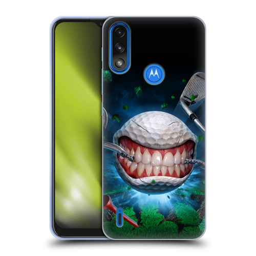 Tom Wood Monsters Golf Ball Soft Gel Case for Motorola Moto E7 Power / Moto E7i Power