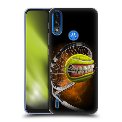Tom Wood Monsters Tennis Soft Gel Case for Motorola Moto E7 Power / Moto E7i Power