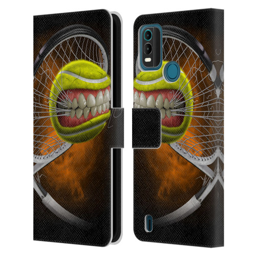 Tom Wood Monsters Tennis Leather Book Wallet Case Cover For Nokia G11 Plus