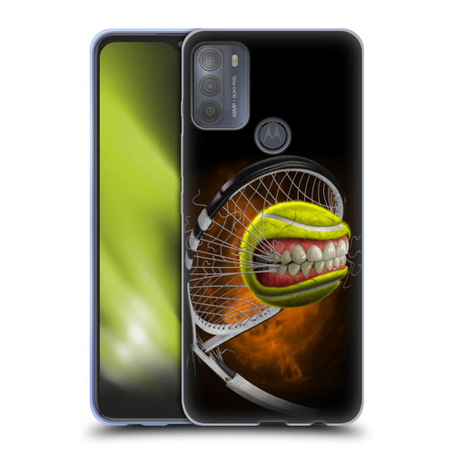 Tom Wood Monsters Tennis Soft Gel Case for Motorola Moto G50