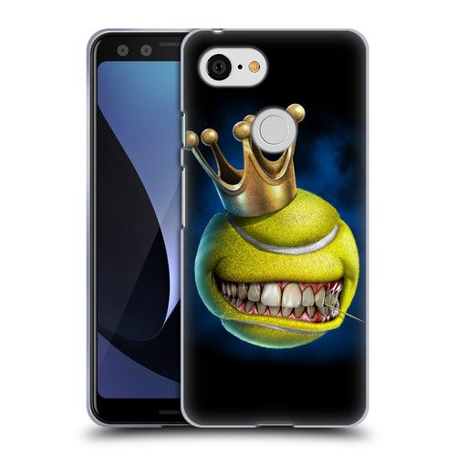 Tom Wood Monsters King Of Tennis Soft Gel Case for Google Pixel 3