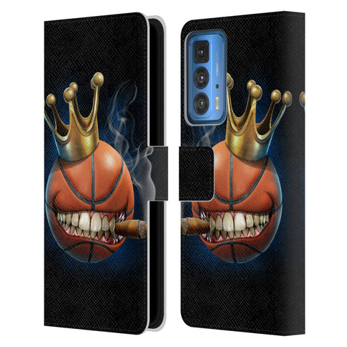 Tom Wood Monsters King Of Basketball Leather Book Wallet Case Cover For Motorola Edge 20 Pro