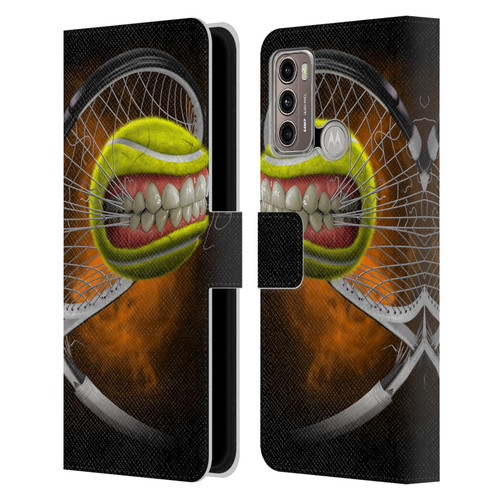 Tom Wood Monsters Tennis Leather Book Wallet Case Cover For Motorola Moto G60 / Moto G40 Fusion