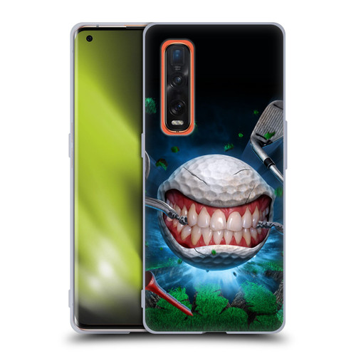 Tom Wood Monsters Golf Ball Soft Gel Case for OPPO Find X2 Pro 5G