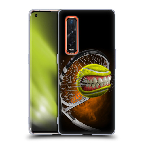 Tom Wood Monsters Tennis Soft Gel Case for OPPO Find X2 Pro 5G
