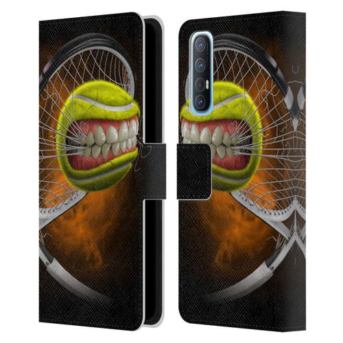 Tom Wood Monsters Tennis Leather Book Wallet Case Cover For OPPO Find X2 Neo 5G