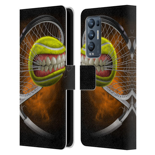 Tom Wood Monsters Tennis Leather Book Wallet Case Cover For OPPO Find X3 Neo / Reno5 Pro+ 5G