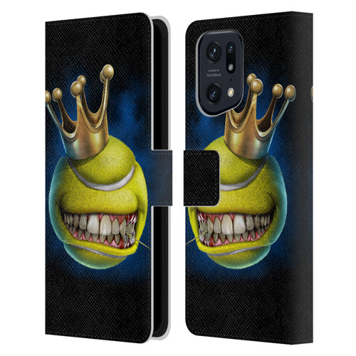 Tom Wood Monsters King Of Tennis Leather Book Wallet Case Cover For OPPO Find X5 Pro