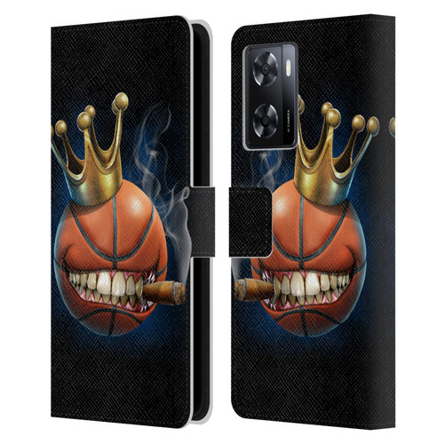 Tom Wood Monsters King Of Basketball Leather Book Wallet Case Cover For OPPO A57s