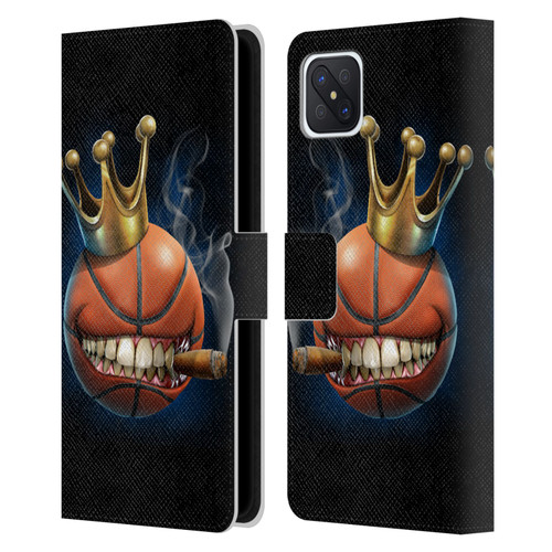 Tom Wood Monsters King Of Basketball Leather Book Wallet Case Cover For OPPO Reno4 Z 5G