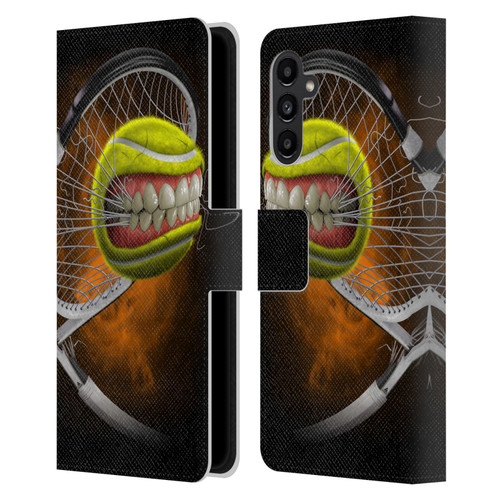 Tom Wood Monsters Tennis Leather Book Wallet Case Cover For Samsung Galaxy A13 5G (2021)