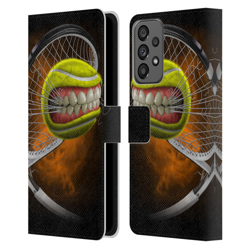 Tom Wood Monsters Tennis Leather Book Wallet Case Cover For Samsung Galaxy A73 5G (2022)