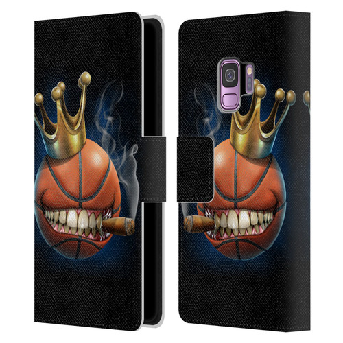 Tom Wood Monsters King Of Basketball Leather Book Wallet Case Cover For Samsung Galaxy S9