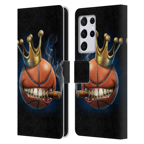 Tom Wood Monsters King Of Basketball Leather Book Wallet Case Cover For Samsung Galaxy S21 Ultra 5G