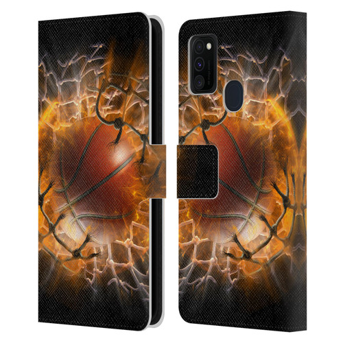 Tom Wood Monsters Blast Radius Leather Book Wallet Case Cover For Samsung Galaxy M30s (2019)/M21 (2020)