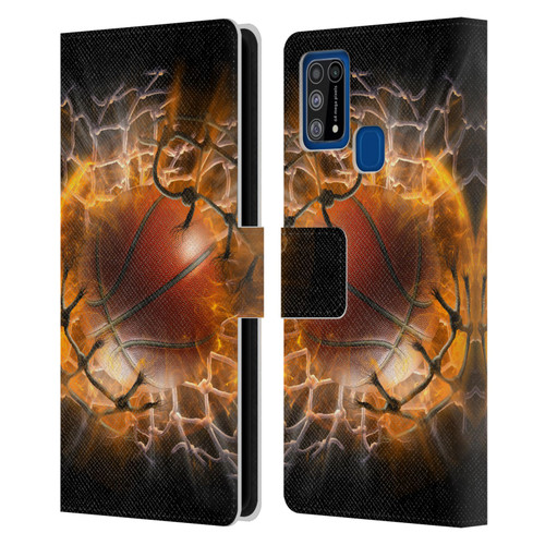 Tom Wood Monsters Blast Radius Leather Book Wallet Case Cover For Samsung Galaxy M31 (2020)