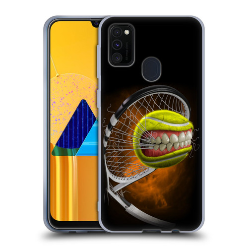 Tom Wood Monsters Tennis Soft Gel Case for Samsung Galaxy M30s (2019)/M21 (2020)