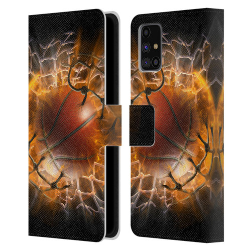 Tom Wood Monsters Blast Radius Leather Book Wallet Case Cover For Samsung Galaxy M31s (2020)
