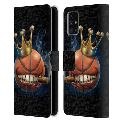 Tom Wood Monsters King Of Basketball Leather Book Wallet Case Cover For Samsung Galaxy M31s (2020)