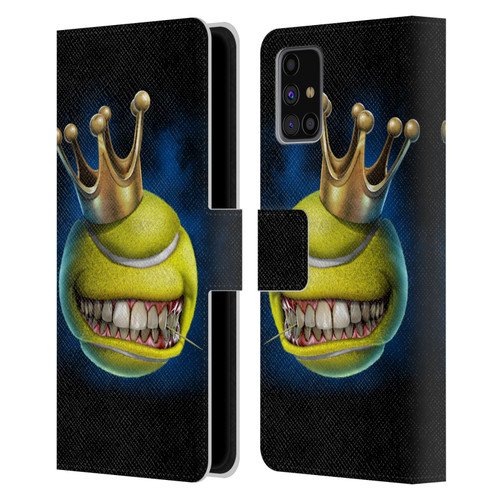 Tom Wood Monsters King Of Tennis Leather Book Wallet Case Cover For Samsung Galaxy M31s (2020)