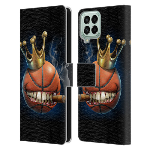 Tom Wood Monsters King Of Basketball Leather Book Wallet Case Cover For Samsung Galaxy M33 (2022)