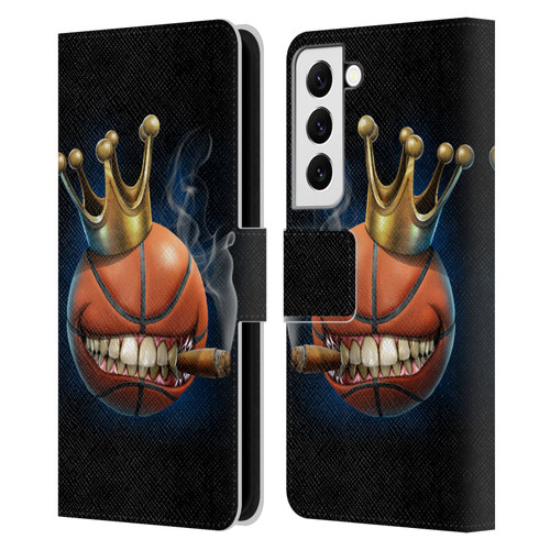 Tom Wood Monsters King Of Basketball Leather Book Wallet Case Cover For Samsung Galaxy S22 5G