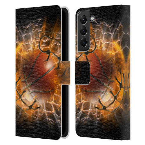Tom Wood Monsters Blast Radius Leather Book Wallet Case Cover For Samsung Galaxy S22+ 5G