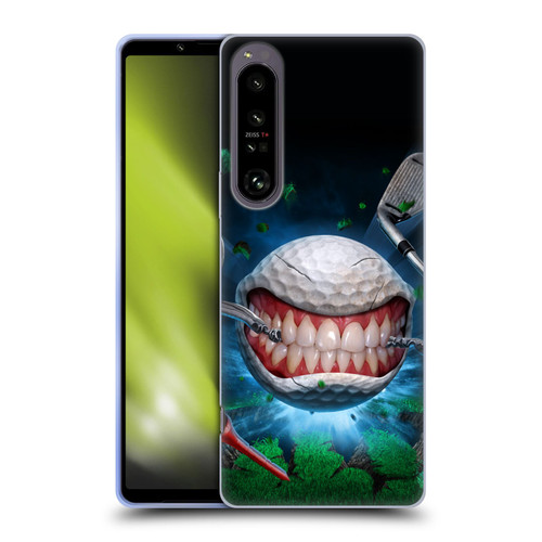 Tom Wood Monsters Golf Ball Soft Gel Case for Sony Xperia 1 IV