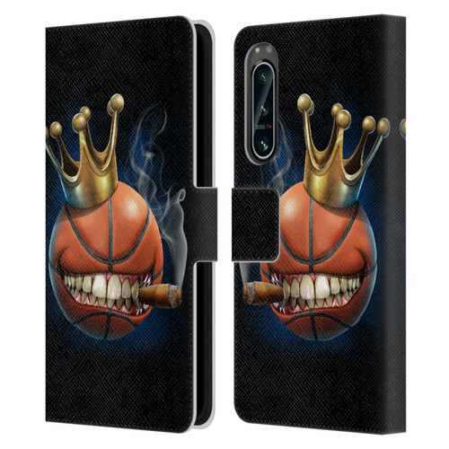 Tom Wood Monsters King Of Basketball Leather Book Wallet Case Cover For Sony Xperia 5 IV