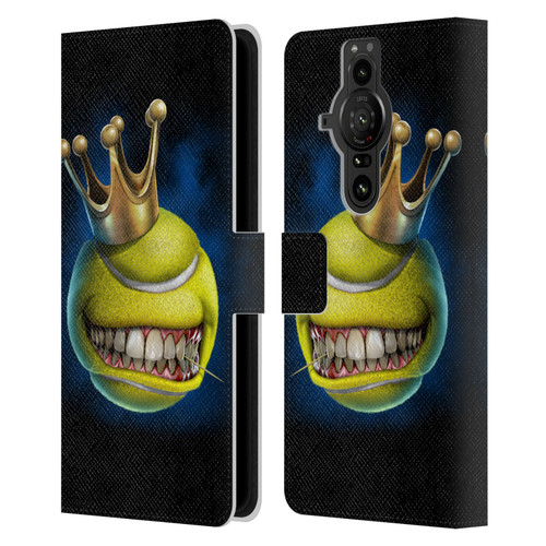 Tom Wood Monsters King Of Tennis Leather Book Wallet Case Cover For Sony Xperia Pro-I