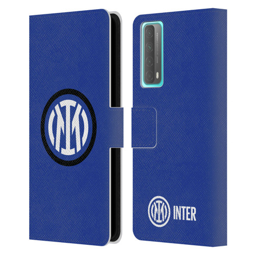 Fc Internazionale Milano Badge Logo Leather Book Wallet Case Cover For Huawei P Smart (2021)