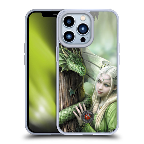 Anne Stokes Dragon Friendship Kindred Spirits Soft Gel Case for Apple iPhone 13 Pro
