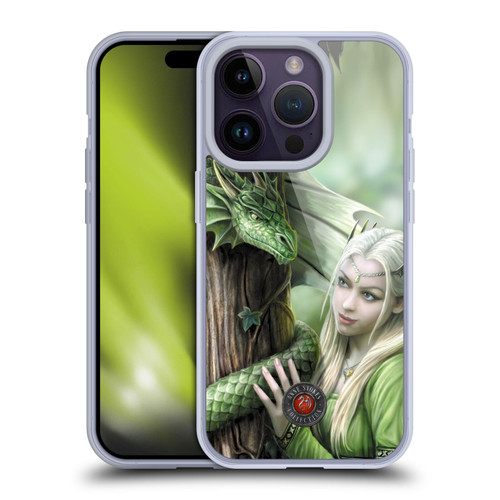 Anne Stokes Dragon Friendship Kindred Spirits Soft Gel Case for Apple iPhone 14 Pro