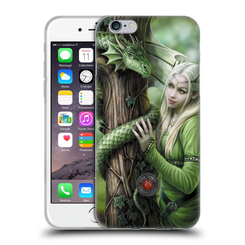Anne Stokes Dragon Friendship Kindred Spirits Soft Gel Case for Apple iPhone 6 / iPhone 6s