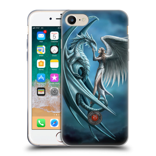 Anne Stokes Dragon Friendship Silverback Soft Gel Case for Apple iPhone 7 / 8 / SE 2020 & 2022
