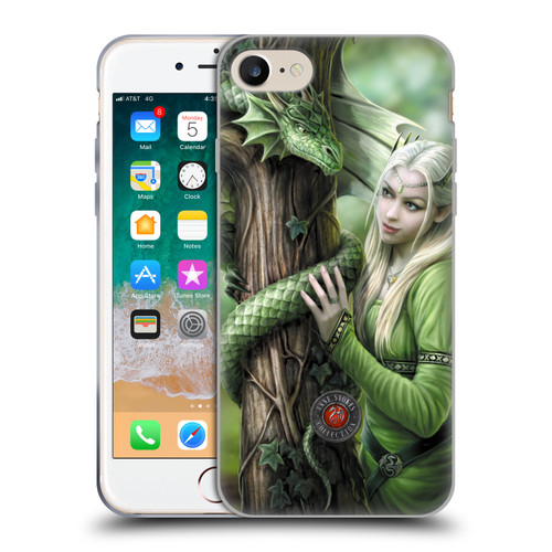 Anne Stokes Dragon Friendship Kindred Spirits Soft Gel Case for Apple iPhone 7 / 8 / SE 2020 & 2022