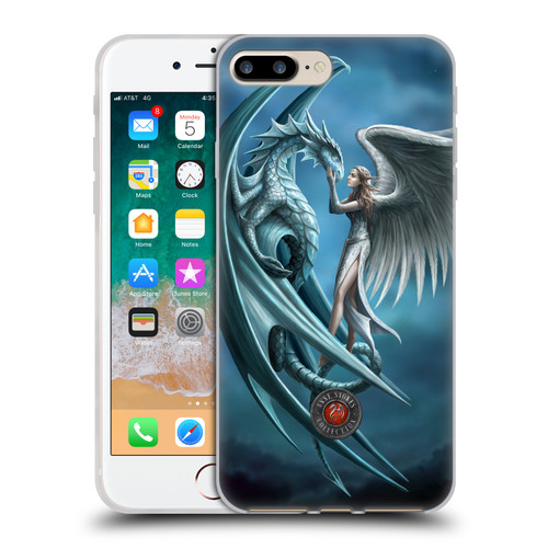 Anne Stokes Dragon Friendship Silverback Soft Gel Case for Apple iPhone 7 Plus / iPhone 8 Plus
