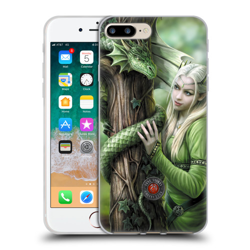 Anne Stokes Dragon Friendship Kindred Spirits Soft Gel Case for Apple iPhone 7 Plus / iPhone 8 Plus