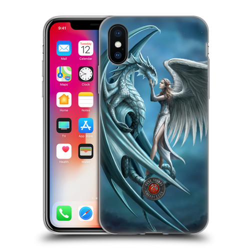 Anne Stokes Dragon Friendship Silverback Soft Gel Case for Apple iPhone X / iPhone XS