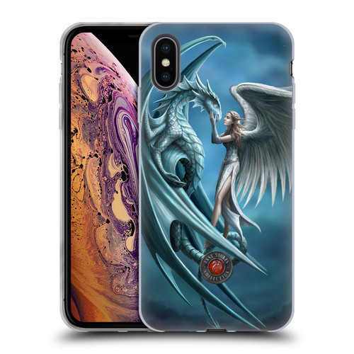 Anne Stokes Dragon Friendship Silverback Soft Gel Case for Apple iPhone XS Max