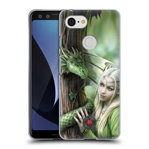 Anne Stokes Dragon Friendship Kindred Spirits Soft Gel Case for Google Pixel 3