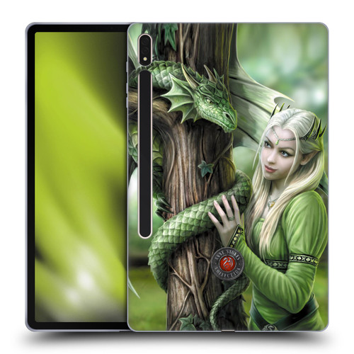 Anne Stokes Dragon Friendship Kindred Spirits Soft Gel Case for Samsung Galaxy Tab S8 Plus
