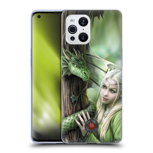 Anne Stokes Dragon Friendship Kindred Spirits Soft Gel Case for OPPO Find X3 / Pro
