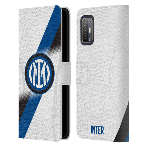 Fc Internazionale Milano 2023/24 Crest Kit Away Leather Book Wallet Case Cover For HTC Desire 21 Pro 5G