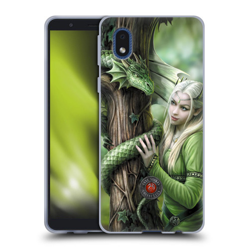 Anne Stokes Dragon Friendship Kindred Spirits Soft Gel Case for Samsung Galaxy A01 Core (2020)
