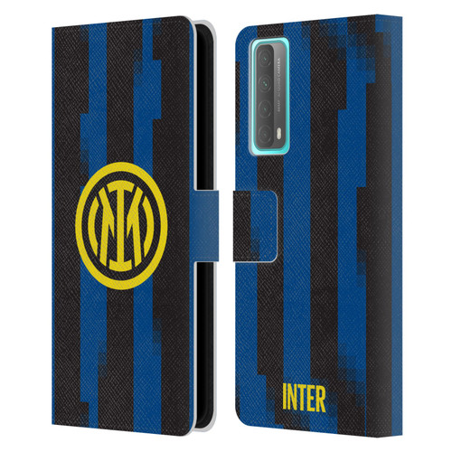 Fc Internazionale Milano 2023/24 Crest Kit Home Leather Book Wallet Case Cover For Huawei P Smart (2021)