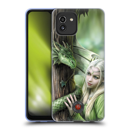 Anne Stokes Dragon Friendship Kindred Spirits Soft Gel Case for Samsung Galaxy A03 (2021)