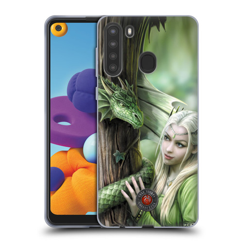 Anne Stokes Dragon Friendship Kindred Spirits Soft Gel Case for Samsung Galaxy A21 (2020)