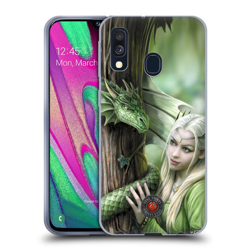 Anne Stokes Dragon Friendship Kindred Spirits Soft Gel Case for Samsung Galaxy A40 (2019)