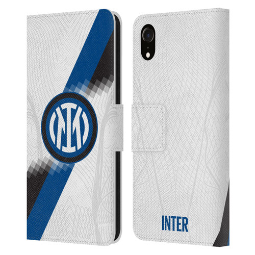 Fc Internazionale Milano 2023/24 Crest Kit Away Leather Book Wallet Case Cover For Apple iPhone XR